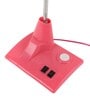 Pink Pvc Shade Study Lamp With Pink Base