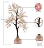 Pink Quartz Stone Fortune Crystal Tree Showpiece