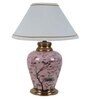 Pink Rose And Bird Paint Table Lamp