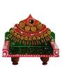 Pink Royal Throne Pooja Chowki