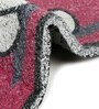 Pink Rubber Coir 27X17 Inches Anti-Skid Door Mat