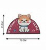 Pink Rubber Coir 27X17 Inches Anti-Skid Door Mat