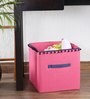 Pitaya Fabric Kids Storage Box in Pink Colour