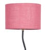 Victoria Pink Jute Shade Club Floor Lamp With Iron Base