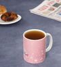 Pink Shade Text Printed Ceramic Coffee Mug 320ml