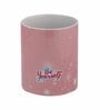 Pink Shade Text Printed Ceramic Coffee Mug 320ml