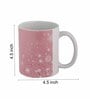Pink Shade Text Printed Ceramic Coffee Mug 320ml