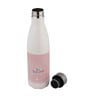 Pink Shade Text Printed Steel Water Bottle 600ml