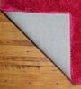 Pink Shaggy Polyester 8ft X 10ft Hand tufted Carpet