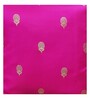 Pink Silk blend Banarasi Chanderi Zari 16x16 inches Cushion Covers (Set of 2)