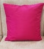 Pink Silk blend Banarasi Chanderi Zari 16x16 inches Cushion Covers (Set of 2)