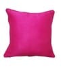 Pink Silk blend Brocade Meenakari Morpankh  16x16 inches Cushion Covers (Set of 2)