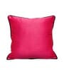 Pink Silk blend Zari Woven Brocade 16x16 inches Cushion Covers (Set of 2)