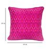 Pink Traditional Silk 16 x 16 Inches Cushion Covers (Pack of 2)