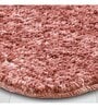 Pink Solid Polyester 24x16 Inches AntiSkid Bath Mat