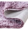 Pink Solid Shaggy Polyester 24x16 Inches AntiSkid Bath Mat