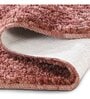 Pink Solid Polyester 24x16 Inches AntiSkid Bath Mat