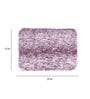 Pink Solid Shaggy Polyester 24x16 Inches AntiSkid Bath Mat