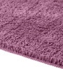 Pink Solid 100% Polyester AntiSkid Bathmat