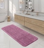 Pink Solid 100% Polyester AntiSkid Bathmat