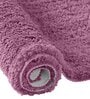 Pink Solid 100% Polyester AntiSkid Bathmat