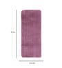 Pink Solid 100% Polyester AntiSkid Bathmat