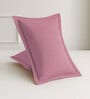 Pink Solid 144 TC 100 % Cotton Double Size Bedsheet With 2 Pillow Covers