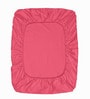 Pink Solid 150 TC Microfiber Queen Sized Double Bedsheet with 2 Pillow Covers