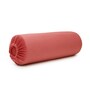 Pink Solid 200 TC Velevt 2 Bolster Covers