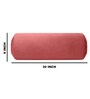 Pink Solid 200 TC Velevt 2 Bolster Covers