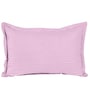 Pink Solid 210 TC Cotton Single Sized Bedsheet with 1 Pillow Cover Satin Stripe 2024 Collection