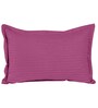 Pink Solid 210 TC Cotton Single Sized Bedsheet with 1 Pillow Cover Satin Stripe 2024 Collection