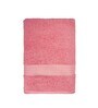 Pink Solid 400 GSM Cotton Towel Sets (Set of 6)