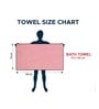 Pink Solid 400 GSM Microfiber Bath Towel