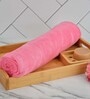Pink Solid 400 GSM Microfiber Bath Towel