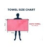 Pink Solid 400 GSM Microfiber Bath Towel