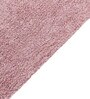 Pink Solid Cotton 9 Ft X 6 Ft Hand Tufted Dhurrie