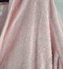 Pink Solid Cotton Unisex Bath Robe (L)