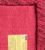 Pink Cotton Hand Woven 4 x 6 Feet Dhurrie