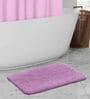 Pink Solid Polyester 28x20 Inches AntiSkid 1 Bathmat