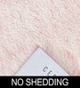 Pink Solid Polyester 5x5 Feet Machine Made Shaggy Round Carpet