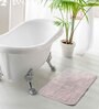 Pink Solid Polysterene 27.5x20 Inches Max Absorbant Bath Mat