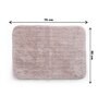 Pink Solid Polysterene 27.5x20 Inches Max Absorbant Bath Mat