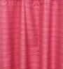 Pink Striped Faux Silk 7 Ft Light Filtering Eyelet Door Curtain