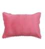 Pink Solid Velvet 27x18 Inches Pillow Cover (1Pc)