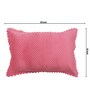 Pink Solid Velvet 27x18 Inches Pillow Covers (Set of 2)