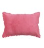 Pink Solid Velvet 27x18 Inches Pillow Covers (Set of 2)