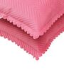 Pink Solid Velvet 27x18 Inches Pillow Covers (Set of 2)
