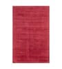 Pink Solid Viscose 5 ft X 7 ft Flat Weaves Carpet
