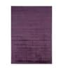 Purple Solid Viscose 5 ft X 7 ft Flat Weaves Carpet